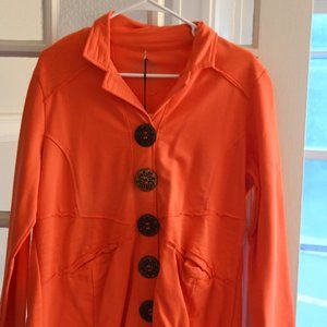 NEW Neon Buddha Coral Jacket L